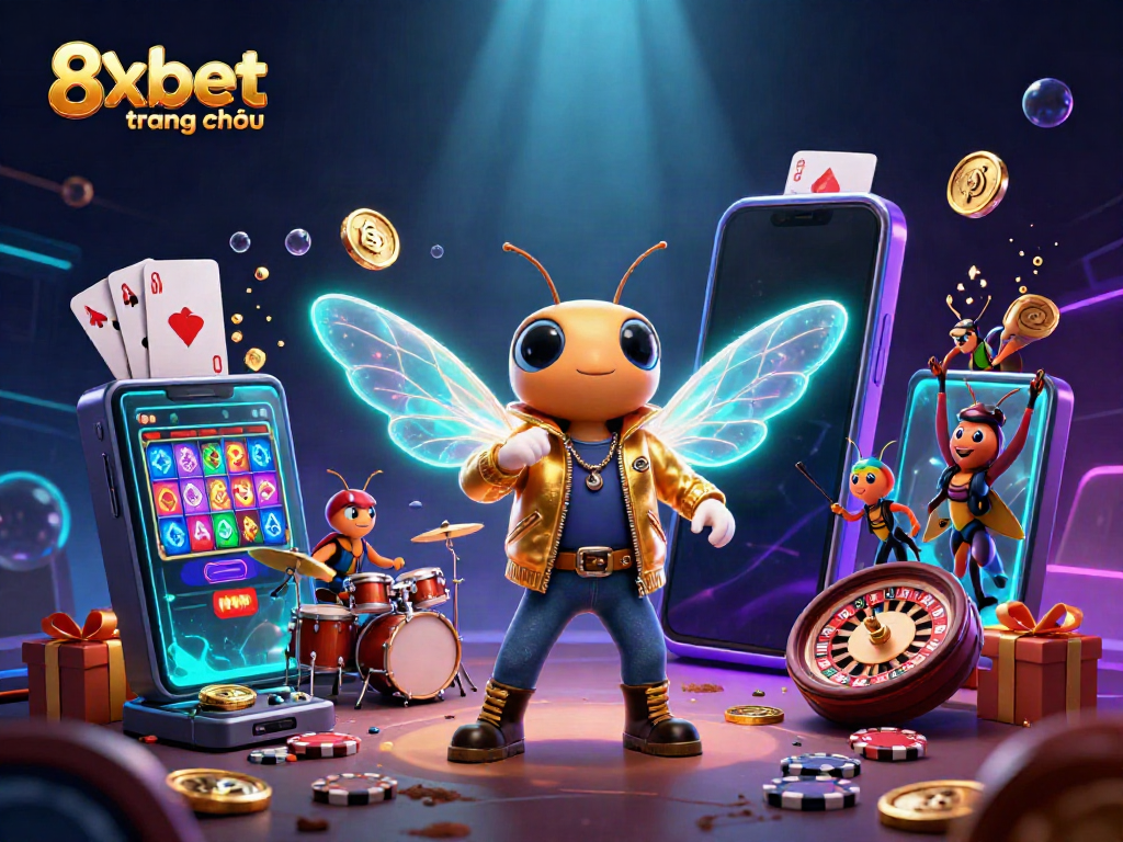 Engage with 8xbet trang chủ and enjoy exciting slot gaming experiences featuring colorful visuals and golden coins.