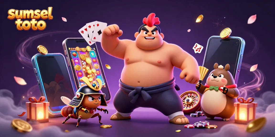 Experience sumsel toto gaming with captivating characters and dynamic casino elements in a vibrant 3D scene.