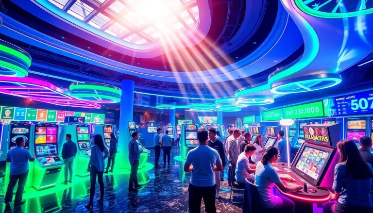 Innovative casino showcasing New Technology for immersive gaming and betting experiences.