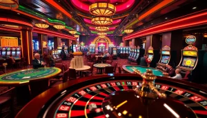 Engage in exciting 'ai spicy chat' at a lively casino table filled with players and colorful chips.