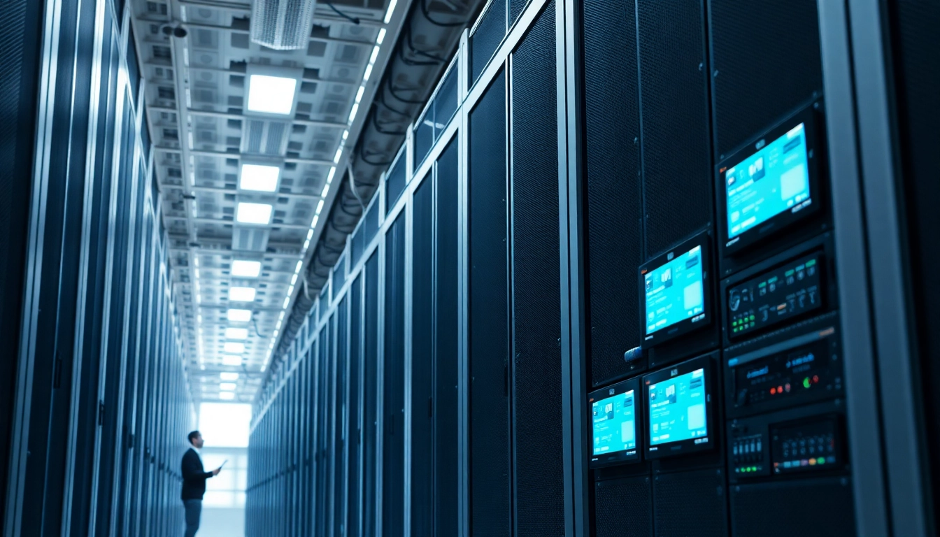 Discover cheap colocation options in a professional data center with secure server racks.