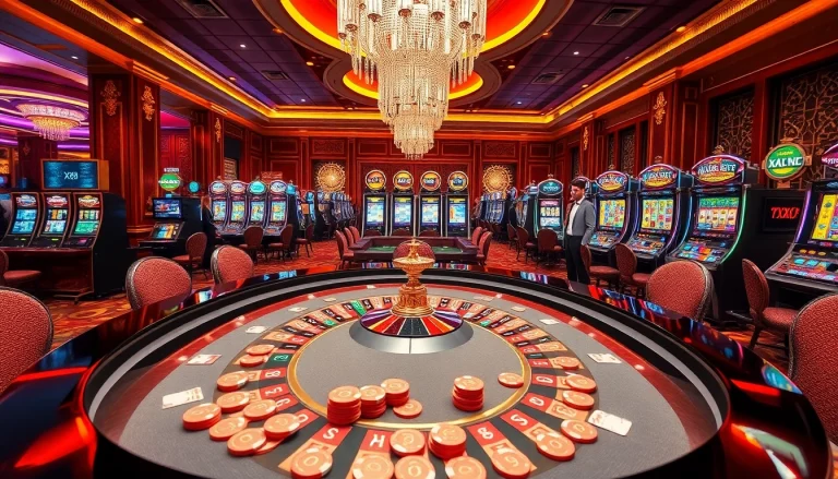 Experience the electrifying excitement of gambling at XX88 with vibrant casino elements.