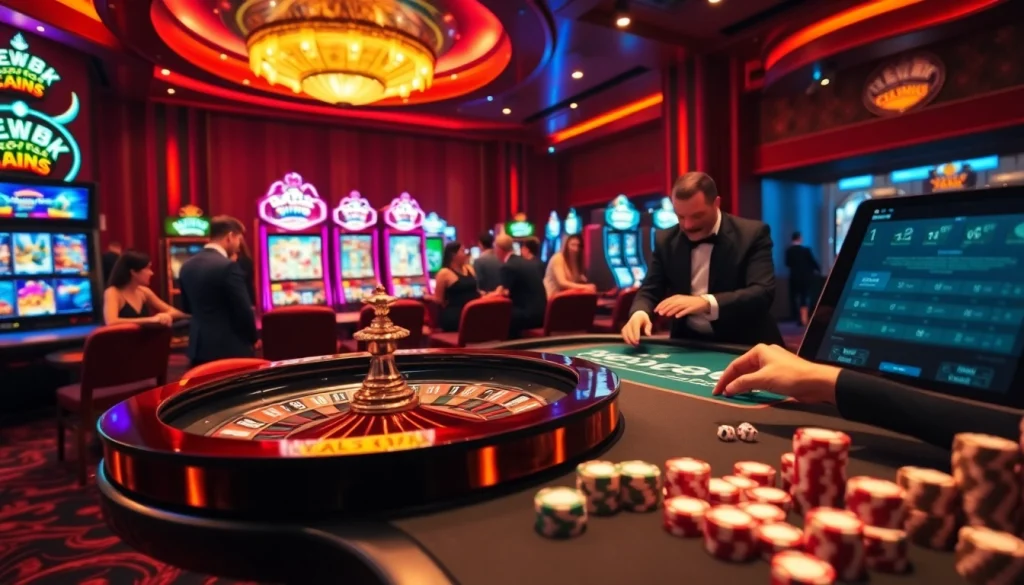 Experience thrilling gameplay at NEW88 com with vibrant casino tables and engaging players.