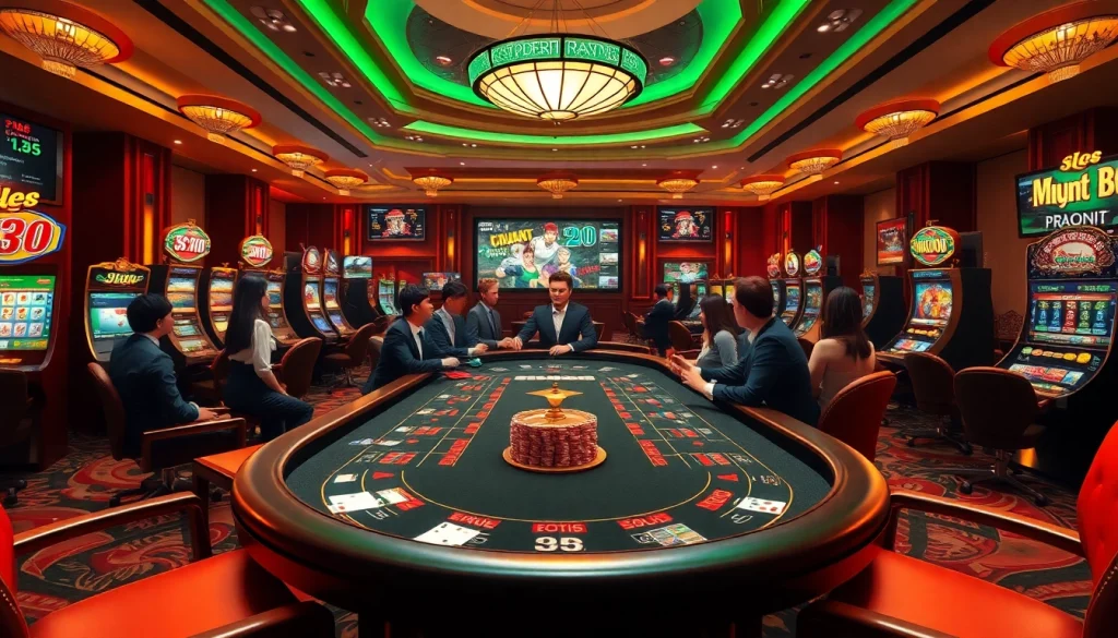 Experience thrilling games at sky88 vn with professional dealers and vibrant slot machines.