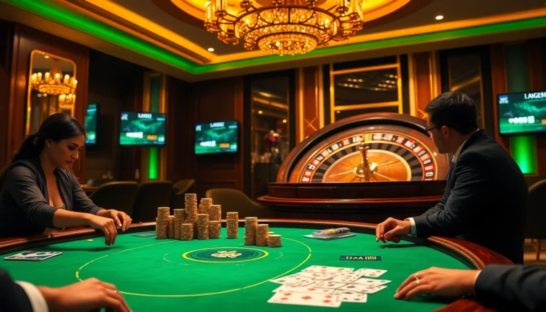 Engaging poker action at https://rr88.lat/ showcasing luxury gambling excitement.