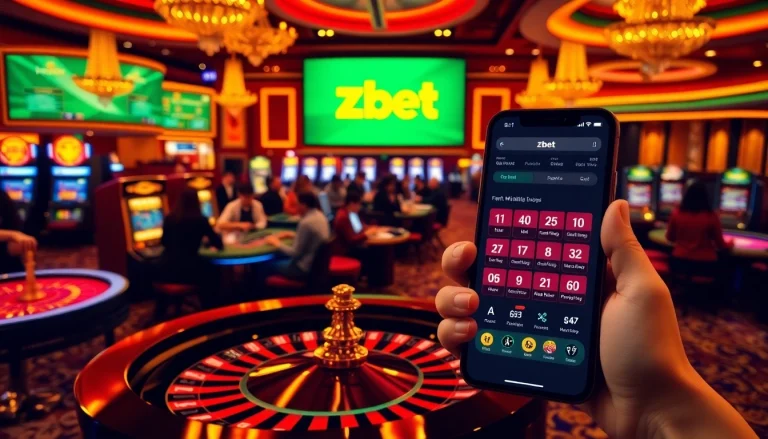 Experience the excitement of the zbet app with vibrant casino games and betting options.