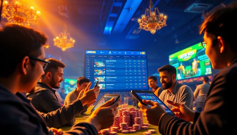 Engaging online betting experience at https://urr88.com/ showcasing diverse players and interactive elements.