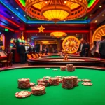 F8BET offers an exciting poker table experience with vibrant chips and engaging gameplay.