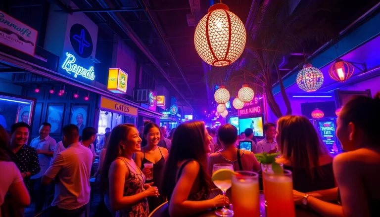 Experience the lively 다낭밤문화 with vibrant nightclubs and joyous gatherings in Da Nang's nightlife.