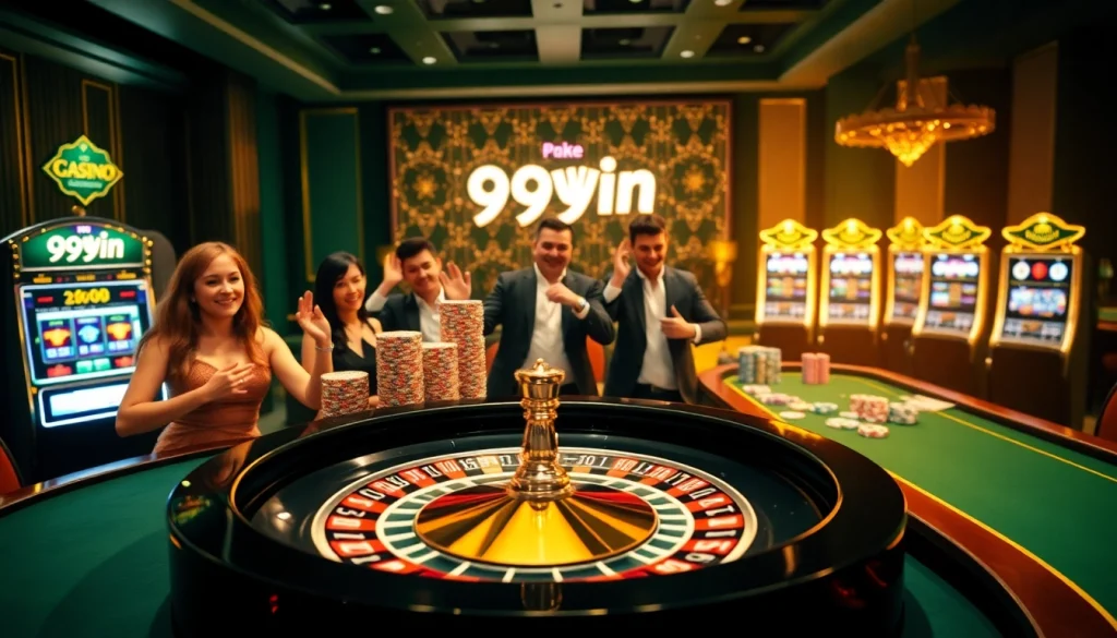 Experience high-stakes gaming at https://99win1.us.com/ with vibrant casino tables and luxurious decor.