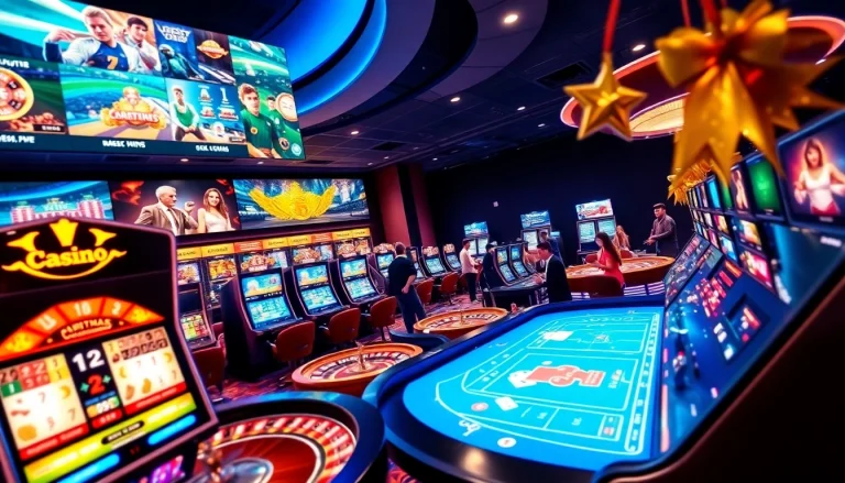 Exciting RR88 Auction online casino scene showcasing diverse games and festive promotions.