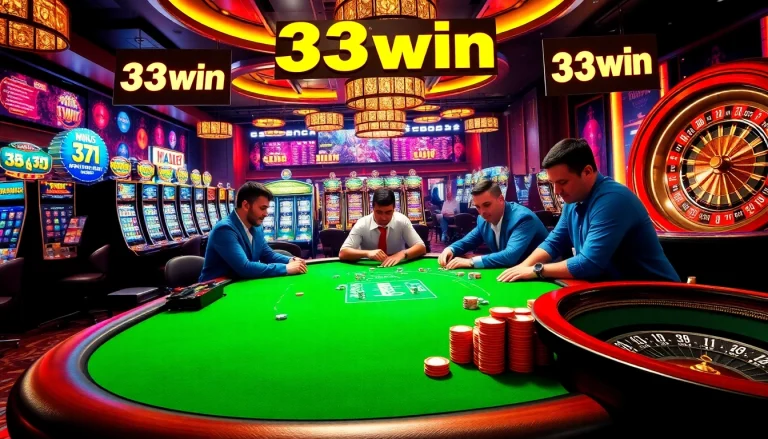 Experience thrilling gameplay with 33win 33win1 at luxury casino tables.