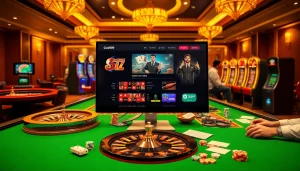 Experience the thrill of gambling at Nhà cái go99 with interactive gaming tables and vibrant slot machines.