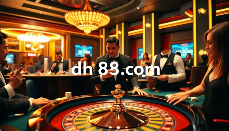 Experience thrilling betting action at dh88 com with vibrant casino tables and eager players.