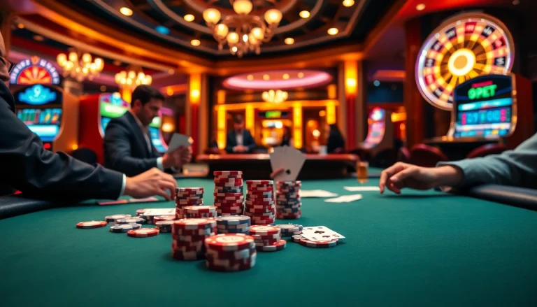 Engage in thrilling gameplay at 9bet with vibrant poker chips and luxurious casino elements.