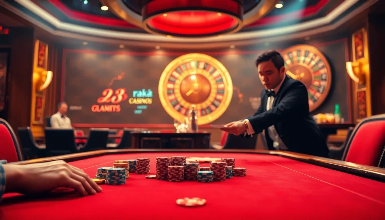 Experience the thrill of "rikvip nhà cái" with a vibrant online poker scene featuring a dealer and exciting gameplay.