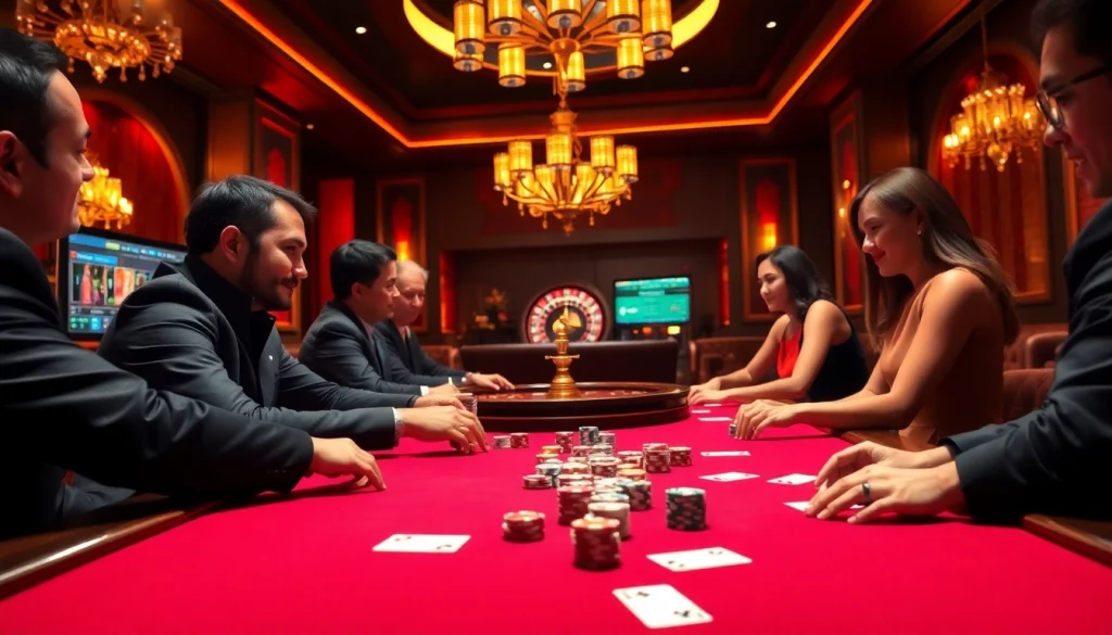 Experience the thrill of high-stakes poker at hay.win, featuring vibrant chips and intense gameplay.