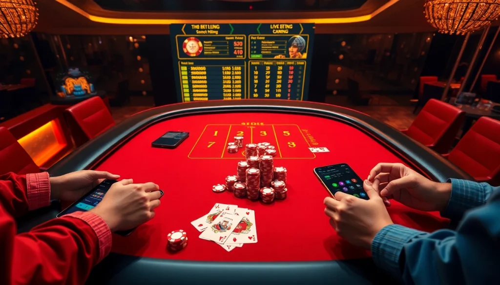 Experience the excitement of winning at FB88's online casino tables with live betting action.