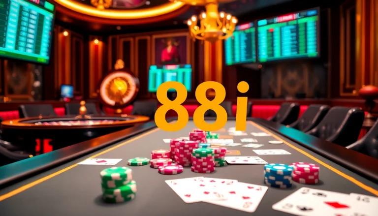 Experience thrilling gameplay at 88i with vibrant casino tables and exciting betting options.