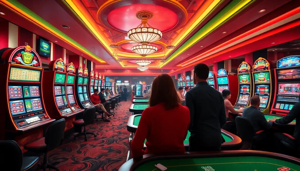 Experience the thrill of online gaming at Lauthaitv with vibrant casino visuals and engaging gameplay.