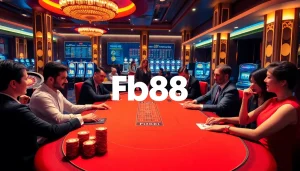 Experience thrilling poker action at Fb88 with elegant tables and vibrant casino atmosphere.