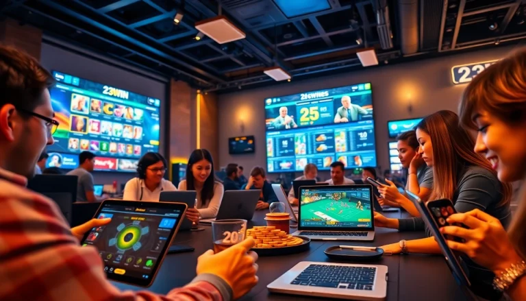 Exciting gaming experience at 23WIN's online platform showcasing diverse games and engaging players.