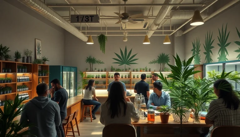 Association cannabis shop Madrid featuring a welcoming interior and vibrant community atmosphere.