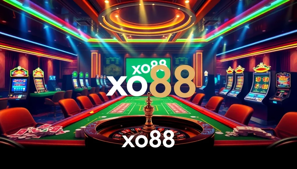 Experience thrilling gambling action with XO88 at a vibrant online casino.