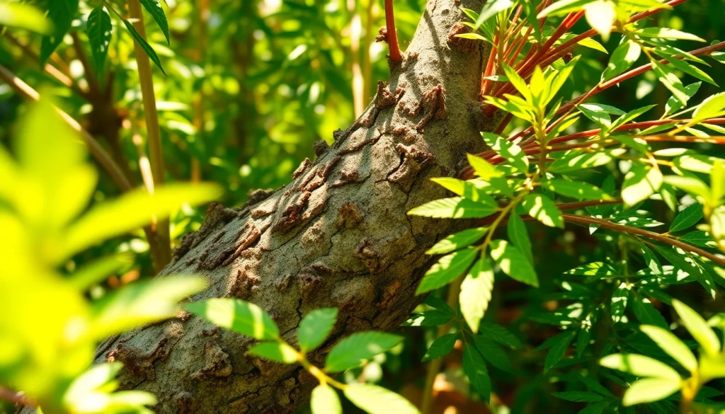 Learn how to get dmt naturally through the Mimosa hostilis plant in this detailed illustration.