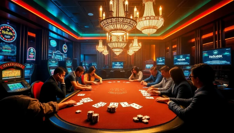 Observe thrilling poker action at the casino with hello88k.blog, featuring vibrant slots and high-stakes poker tables.