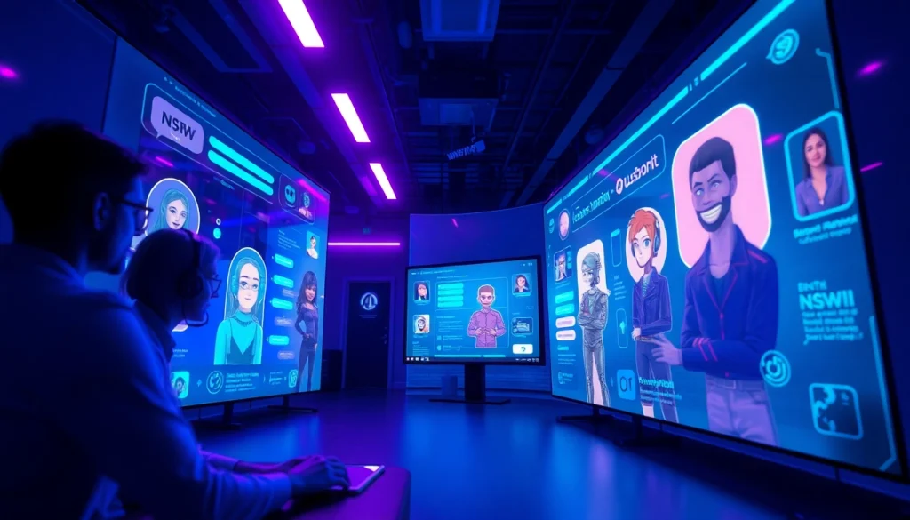 Explore the features of the best nsfw ai chatbots in a modern, interactive digital environment.