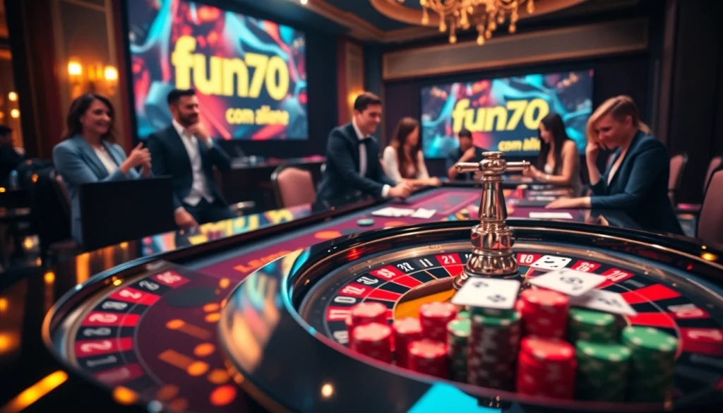 Engage with thrilling gameplay at fun79 com in a luxurious casino ambiance.