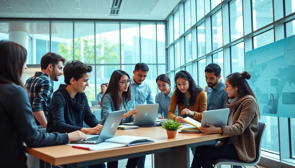 Collaboration at Nişantaşı University: international students apply knowledge in modern settings.