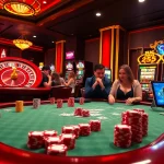 Exciting gameplay at Max88 casino, showcasing vibrant poker chips, cards, and roulette.